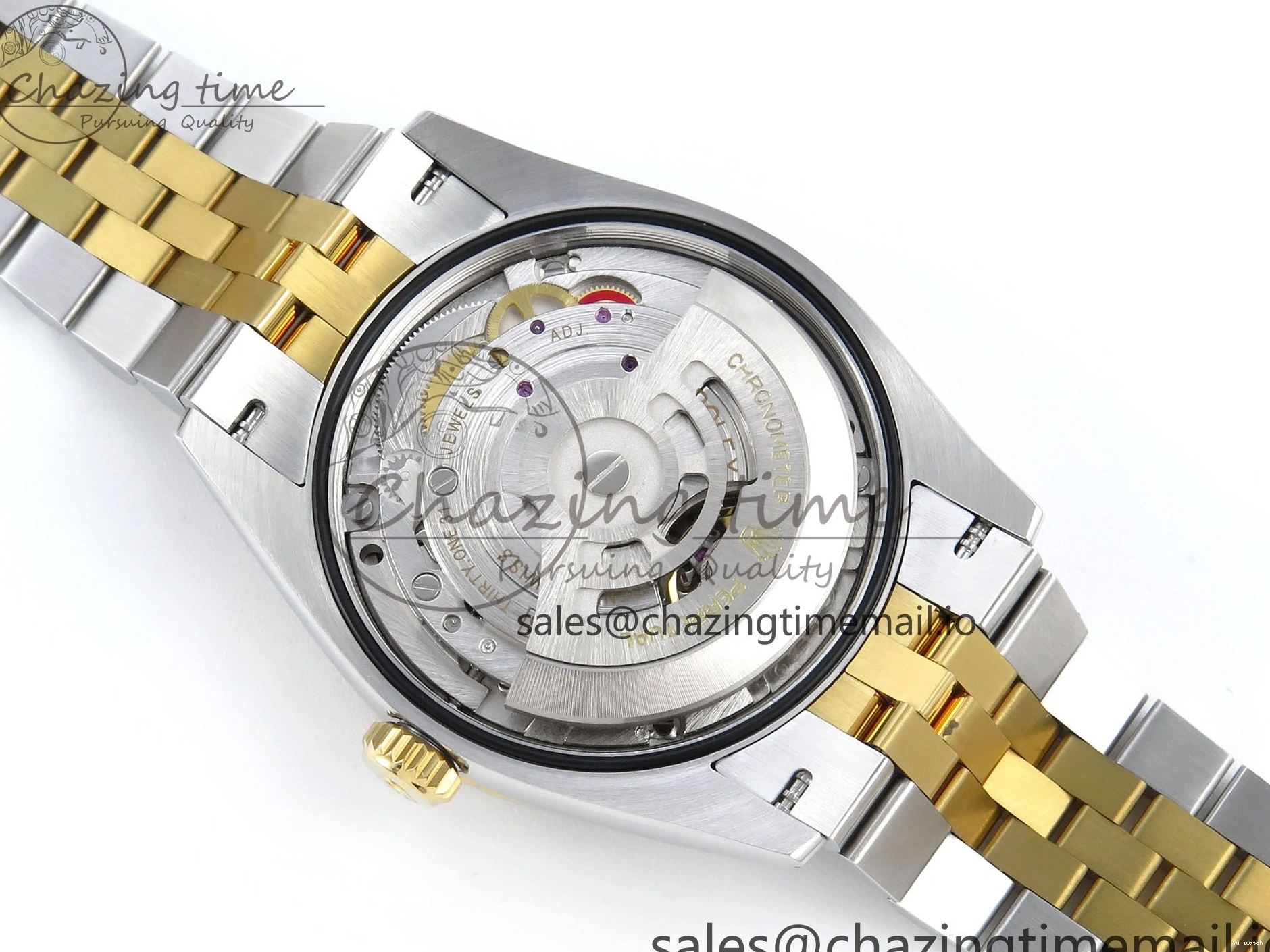 SS Dial YG EWEF Leaf Edition A3235 on Jubilee 126233 36 DateJust Best YG Bracelet 0501